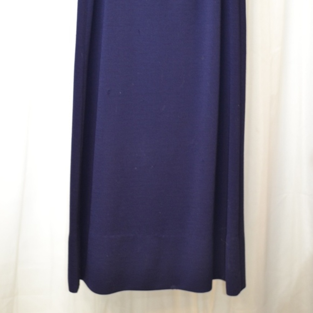 Vintage 42” 100% virgin wool skirt Sz 8 fully lined Satin Purple with pockets